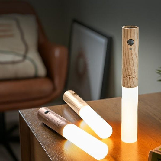 Woodlamp | Lumière d'ambiance sans branchement électrique