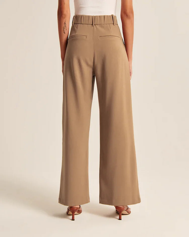 High waisted tailored trousers 