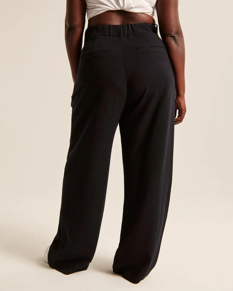 High waisted tailored trousers 