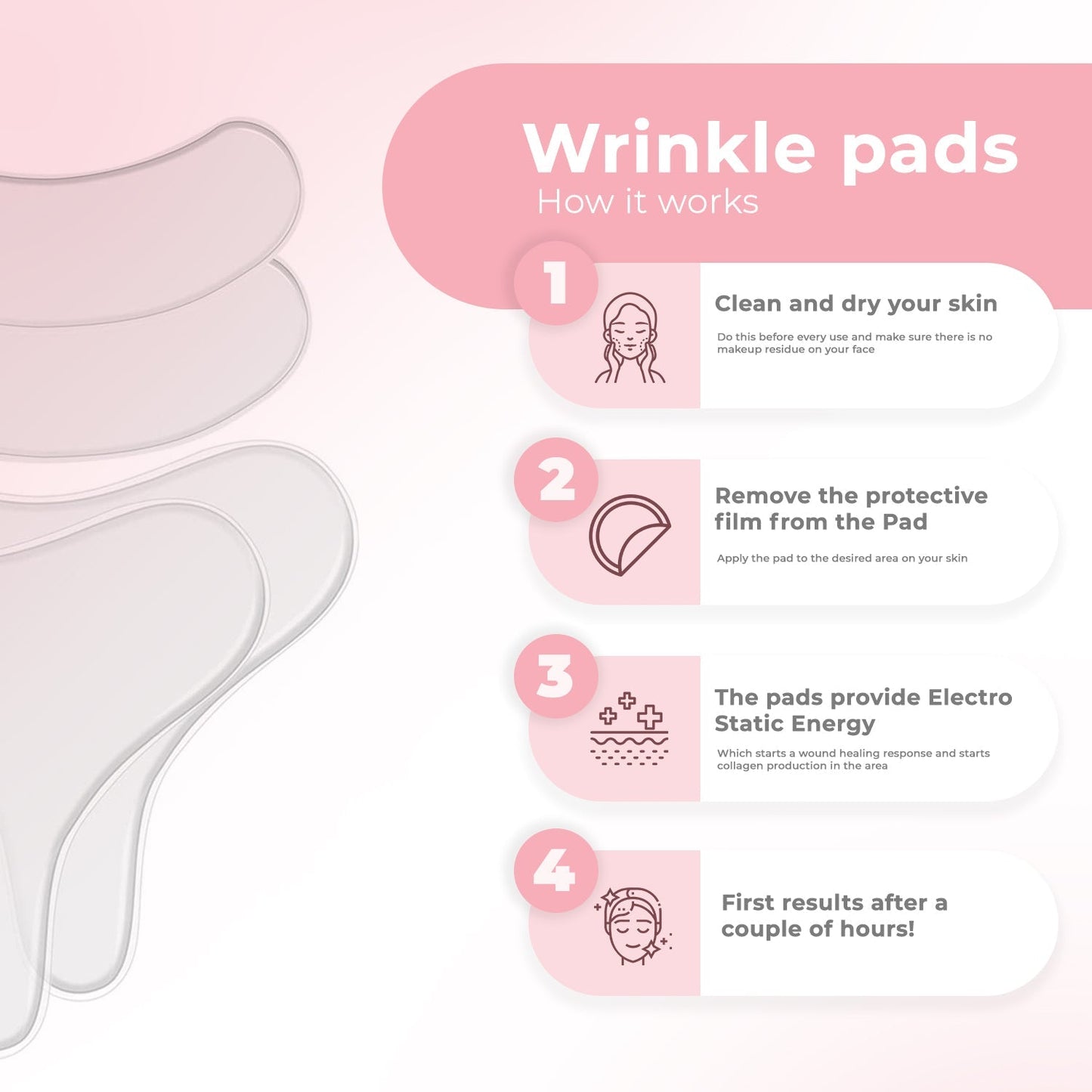 Plumping anti-wrinkle patches 