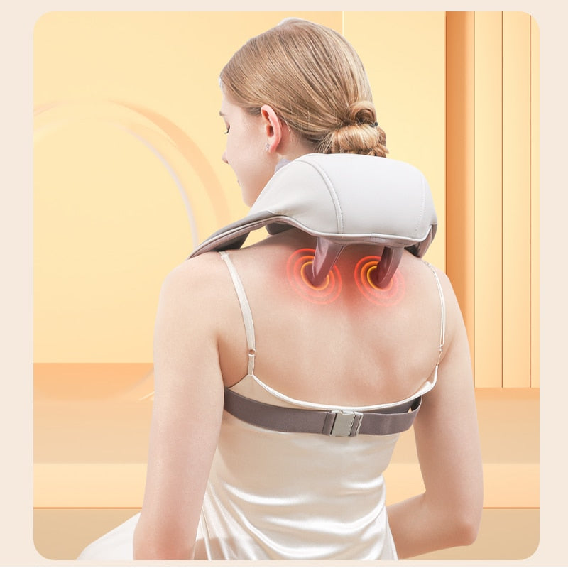 Electric neck and back massager