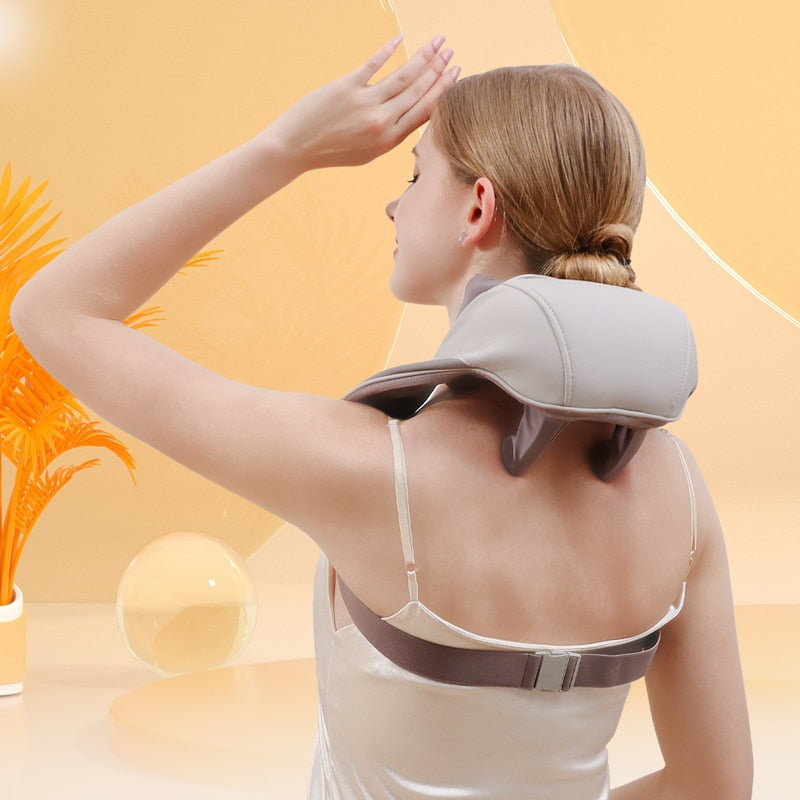 Electric neck and back massager